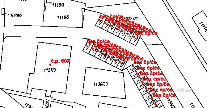 Liberec 47834935 na parcele st. 1130/6 v KÚ Rochlice u Liberce, Katastrální mapa