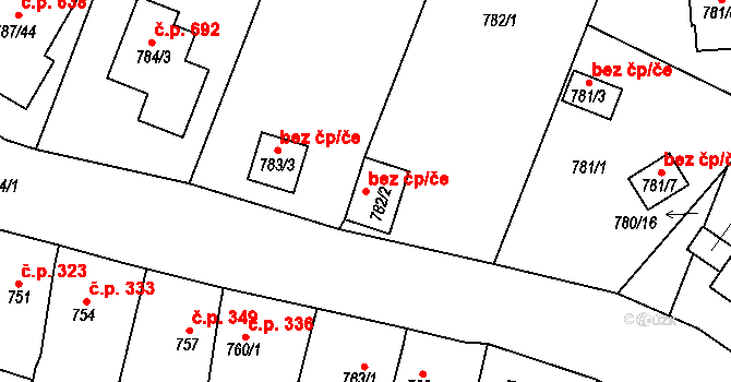 Proboštov 48033936 na parcele st. 782/2 v KÚ Proboštov u Teplic, Katastrální mapa