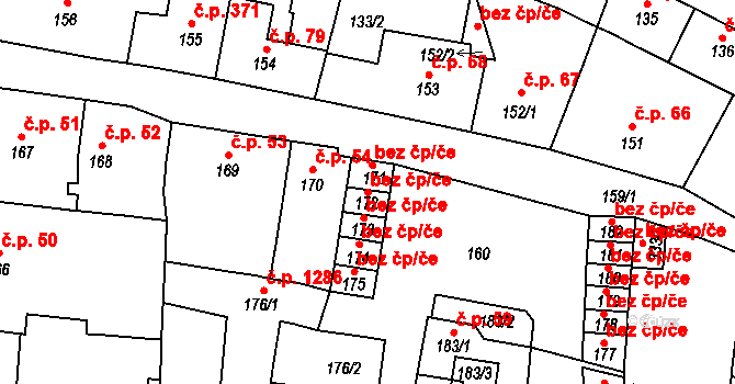 Duchcov 39108937 na parcele st. 172 v KÚ Duchcov, Katastrální mapa