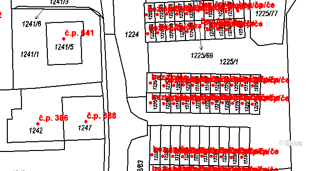 Suchdol nad Lužnicí 43644937 na parcele st. 1225/13 v KÚ Suchdol nad Lužnicí, Katastrální mapa