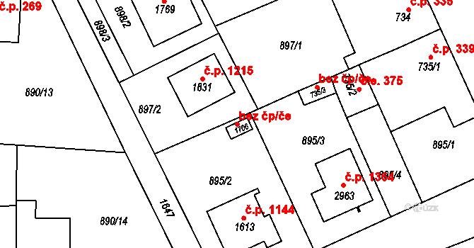 Litovel 47353937 na parcele st. 1706 v KÚ Litovel, Katastrální mapa