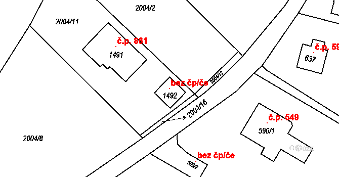 Rtyně v Podkrkonoší 49048937 na parcele st. 1492 v KÚ Rtyně v Podkrkonoší, Katastrální mapa