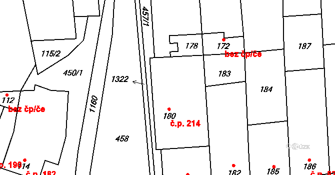 Pivín 80007937 na parcele st. 179 v KÚ Pivín, Katastrální mapa