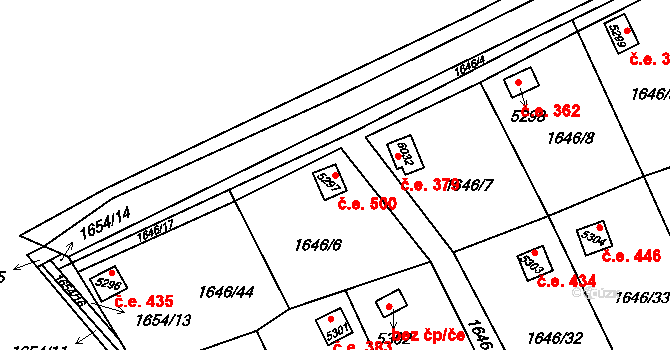 Beroun-Město 500, Beroun na parcele st. 5297 v KÚ Beroun, Katastrální mapa