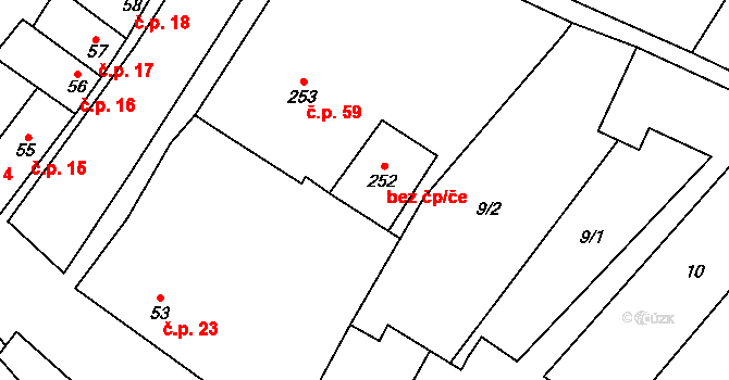 Laškov 47668938 na parcele st. 252 v KÚ Laškov, Katastrální mapa