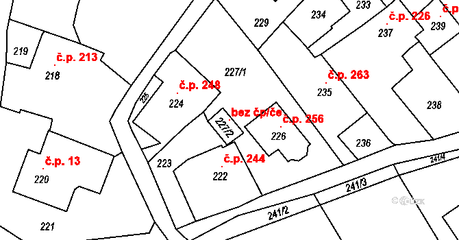 Hodslavice 104138939 na parcele st. 227/2 v KÚ Hodslavice, Katastrální mapa