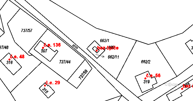 Družec 115444939 na parcele st. 689 v KÚ Družec, Katastrální mapa