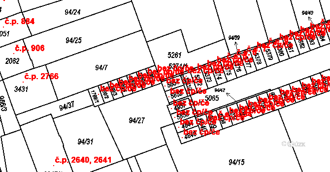 Kroměříž 39044939 na parcele st. 5851 v KÚ Kroměříž, Katastrální mapa