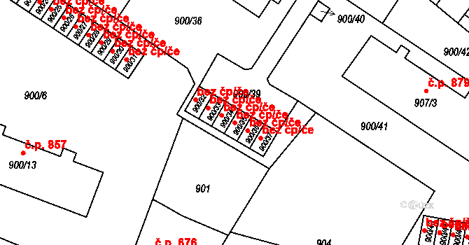 Holice 40374939 na parcele st. 900/35 v KÚ Holice v Čechách, Katastrální mapa