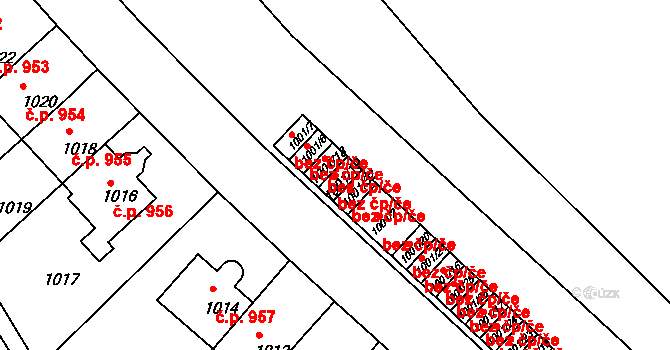 Praha 48423939 na parcele st. 1001/19 v KÚ Střešovice, Katastrální mapa