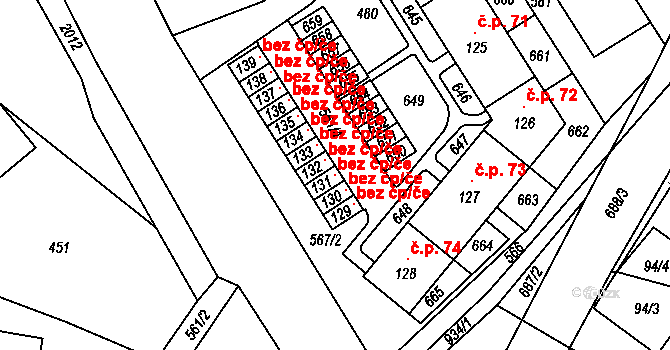 Červená Voda 146933940 na parcele st. 131 v KÚ Mlýnický Dvůr, Katastrální mapa