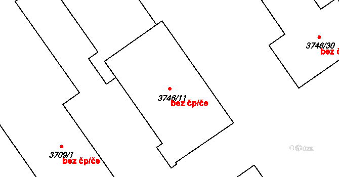 Stonava 41545940 na parcele st. 3746/11 v KÚ Stonava, Katastrální mapa