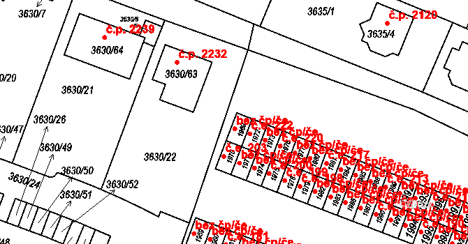 Tachov 38305941 na parcele st. 1969 v KÚ Tachov, Katastrální mapa