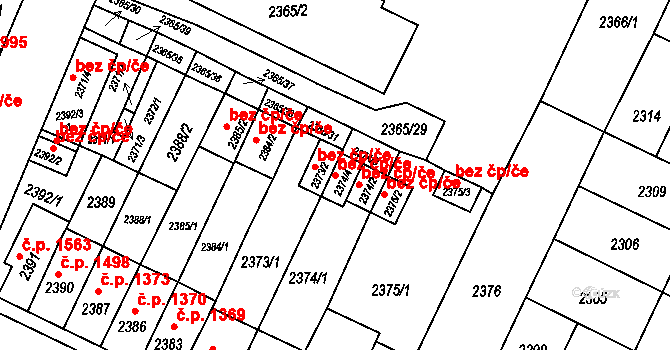 Litoměřice 41087941 na parcele st. 2374/4 v KÚ Litoměřice, Katastrální mapa