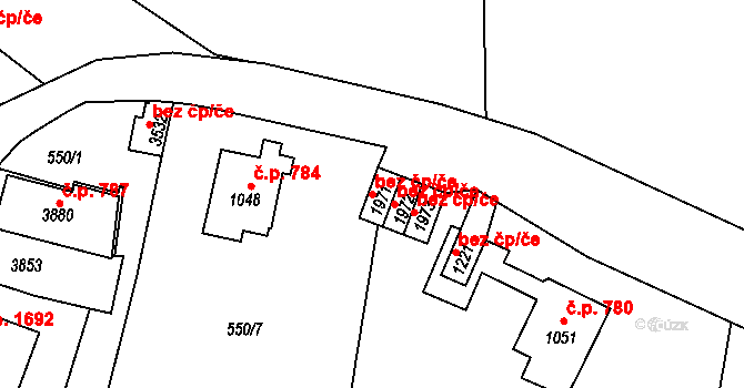 Vrchlabí 45039941 na parcele st. 1971 v KÚ Vrchlabí, Katastrální mapa