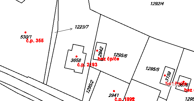 Hořice 45928941 na parcele st. 2942 v KÚ Hořice v Podkrkonoší, Katastrální mapa