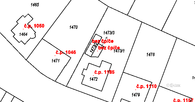Děčín 47247941 na parcele st. 1473/3 v KÚ Podmokly, Katastrální mapa