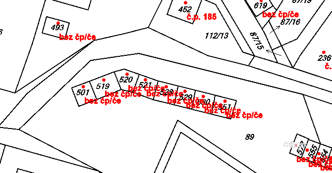 Hrdlořezy 39274942 na parcele st. 528 v KÚ Hrdlořezy u Mladé Boleslavi, Katastrální mapa