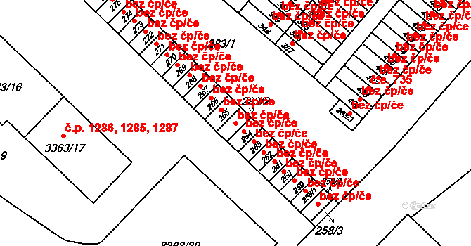 Kopřivnice 44834942 na parcele st. 283/2 v KÚ Kopřivnice, Katastrální mapa