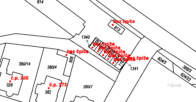 Jablonné nad Orlicí 48792942 na parcele st. 1167 v KÚ Jablonné nad Orlicí, Katastrální mapa