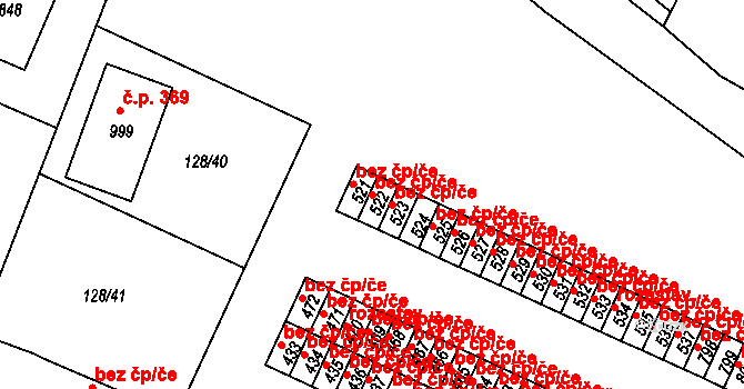 Františkovy Lázně 48873942 na parcele st. 522 v KÚ Horní Lomany, Katastrální mapa