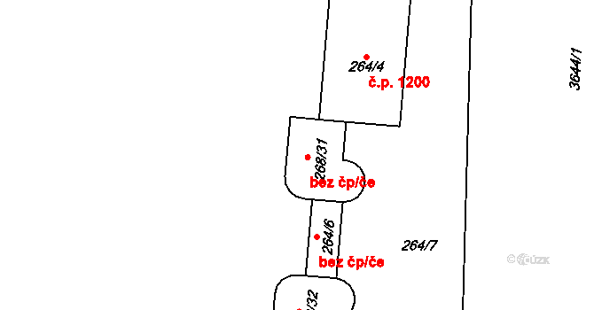 Praha 46804943 na parcele st. 268/31 v KÚ Břevnov, Katastrální mapa