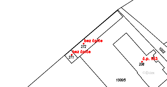 Kobylá nad Vidnavkou 48042943 na parcele st. 272 v KÚ Kobylá nad Vidnavkou, Katastrální mapa