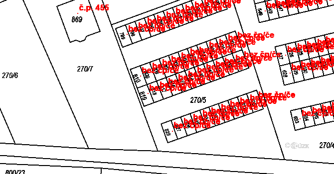 Třemošnice 96724943 na parcele st. 817 v KÚ Třemošnice nad Doubravou, Katastrální mapa