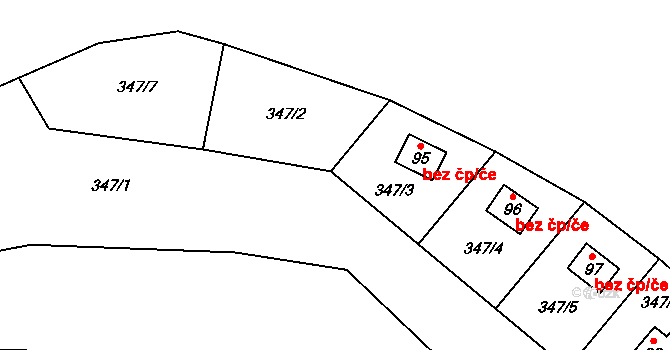 Svépravice 55, Katastrální mapa