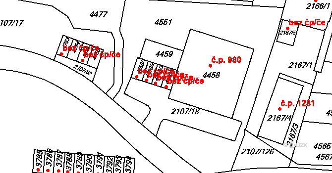 Brno 39482944 na parcele st. 4460/4 v KÚ Komín, Katastrální mapa