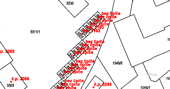 Kladno 44376944 na parcele st. 5523 v KÚ Kročehlavy, Katastrální mapa