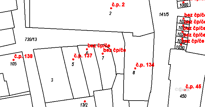Broumov 46436944 na parcele st. 7 v KÚ Broumov, Katastrální mapa