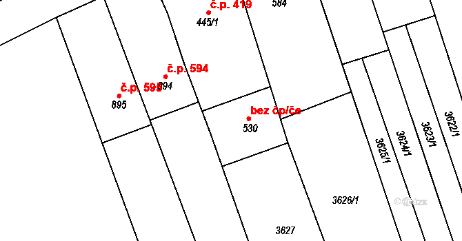 Lipov 48606944 na parcele st. 530 v KÚ Lipov, Katastrální mapa