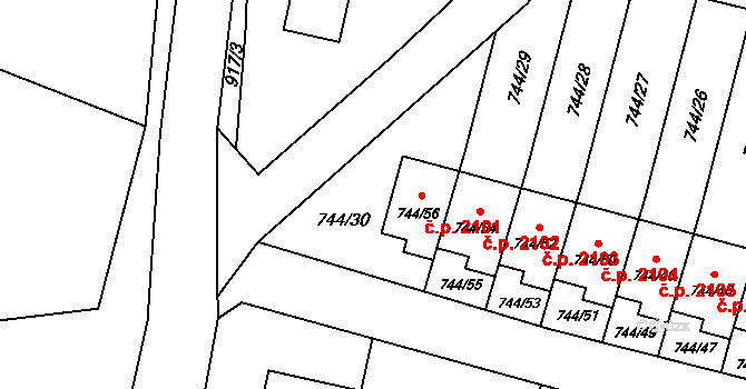 Objekt 49590944, Katastrální mapa