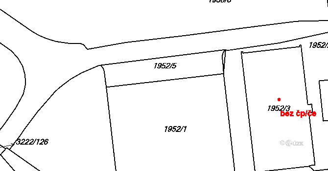 Bystřice nad Pernštejnem 756 na parcele st. 1952/1 v KÚ Bystřice nad Pernštejnem, Katastrální mapa