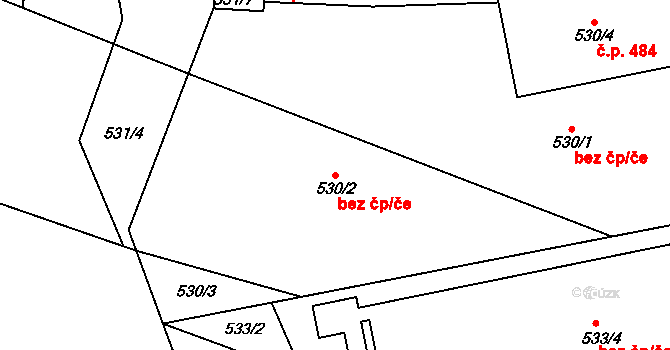 Chotíkov 39629945 na parcele st. 530/2 v KÚ Chotíkov, Katastrální mapa