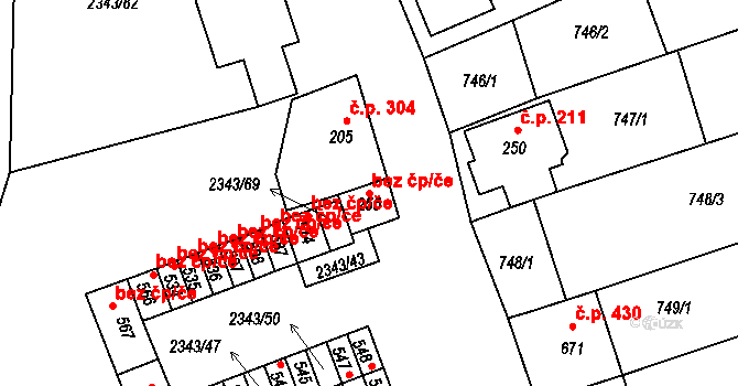 Křepice 40641945 na parcele st. 255 v KÚ Křepice u Hustopečí, Katastrální mapa