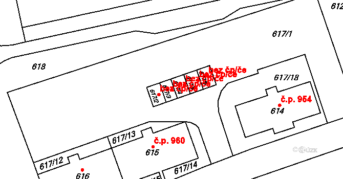Karviná 41607945 na parcele st. 617/3 v KÚ Karviná-město, Katastrální mapa
