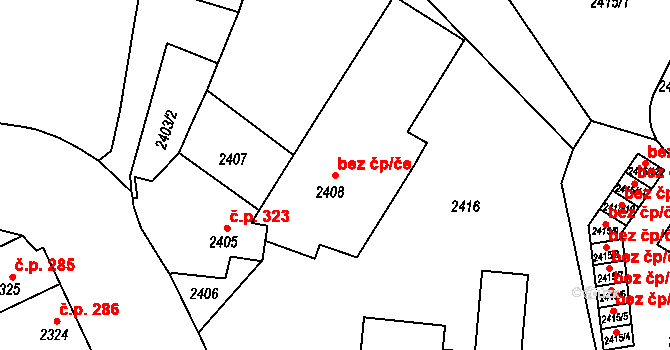 Jemnice 50303945 na parcele st. 2408 v KÚ Jemnice, Katastrální mapa