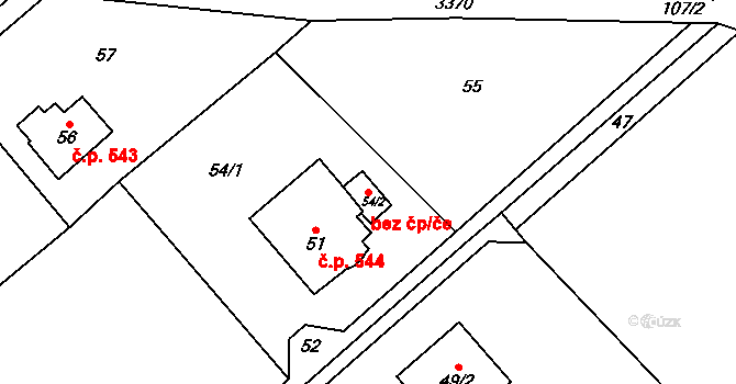 Orlová 83045945 na parcele st. 54/2 v KÚ Poruba u Orlové, Katastrální mapa