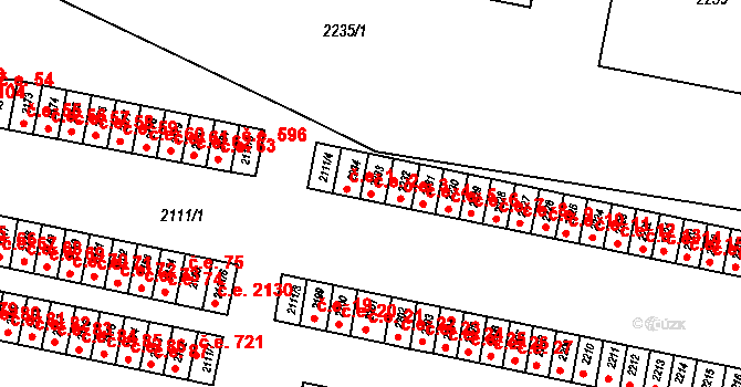 Jirkov 2 na parcele st. 2233 v KÚ Jirkov, Katastrální mapa