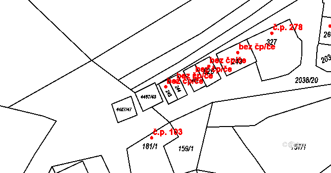 Opatov 38347946 na parcele st. 245 v KÚ Opatov na Moravě, Katastrální mapa