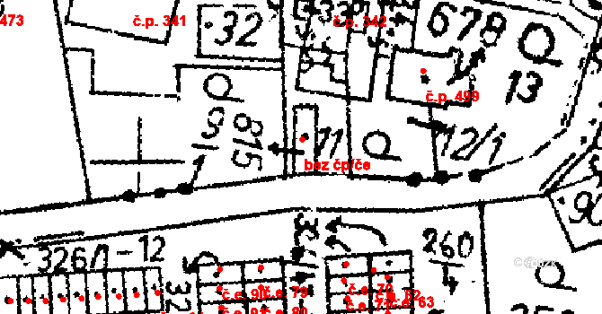 Jablonné v Podještědí 40568946 na parcele st. 815 v KÚ Jablonné v Podještědí, Katastrální mapa