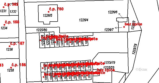 Suchdol nad Lužnicí 40979946 na parcele st. 1225/32 v KÚ Suchdol nad Lužnicí, Katastrální mapa