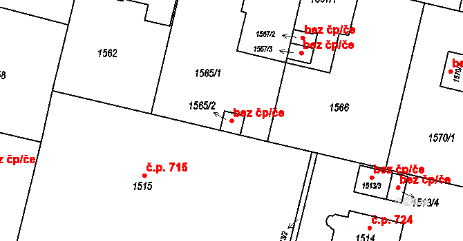 Bohumín 43936946 na parcele st. 1565/2 v KÚ Nový Bohumín, Katastrální mapa