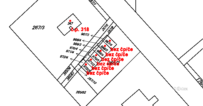 Šťáhlavy 46262946 na parcele st. 969/4 v KÚ Šťáhlavy, Katastrální mapa