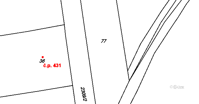 Suchdol 828, Praha na parcele st. 77 v KÚ Suchdol, Katastrální mapa
