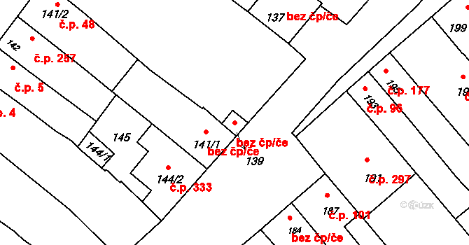 Přísnotice 39843947 na parcele st. 139 v KÚ Přísnotice, Katastrální mapa