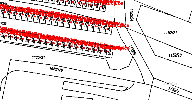 Rožnov pod Radhoštěm 41902947 na parcele st. 3493 v KÚ Rožnov pod Radhoštěm, Katastrální mapa