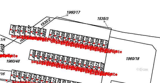 Třebíč 43302947 na parcele st. 5302 v KÚ Třebíč, Katastrální mapa